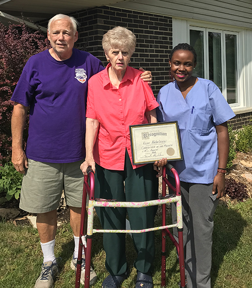 Elon Nabatanzi - caregiver of the month