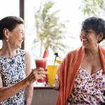 Senior Women Enjoying Drinks