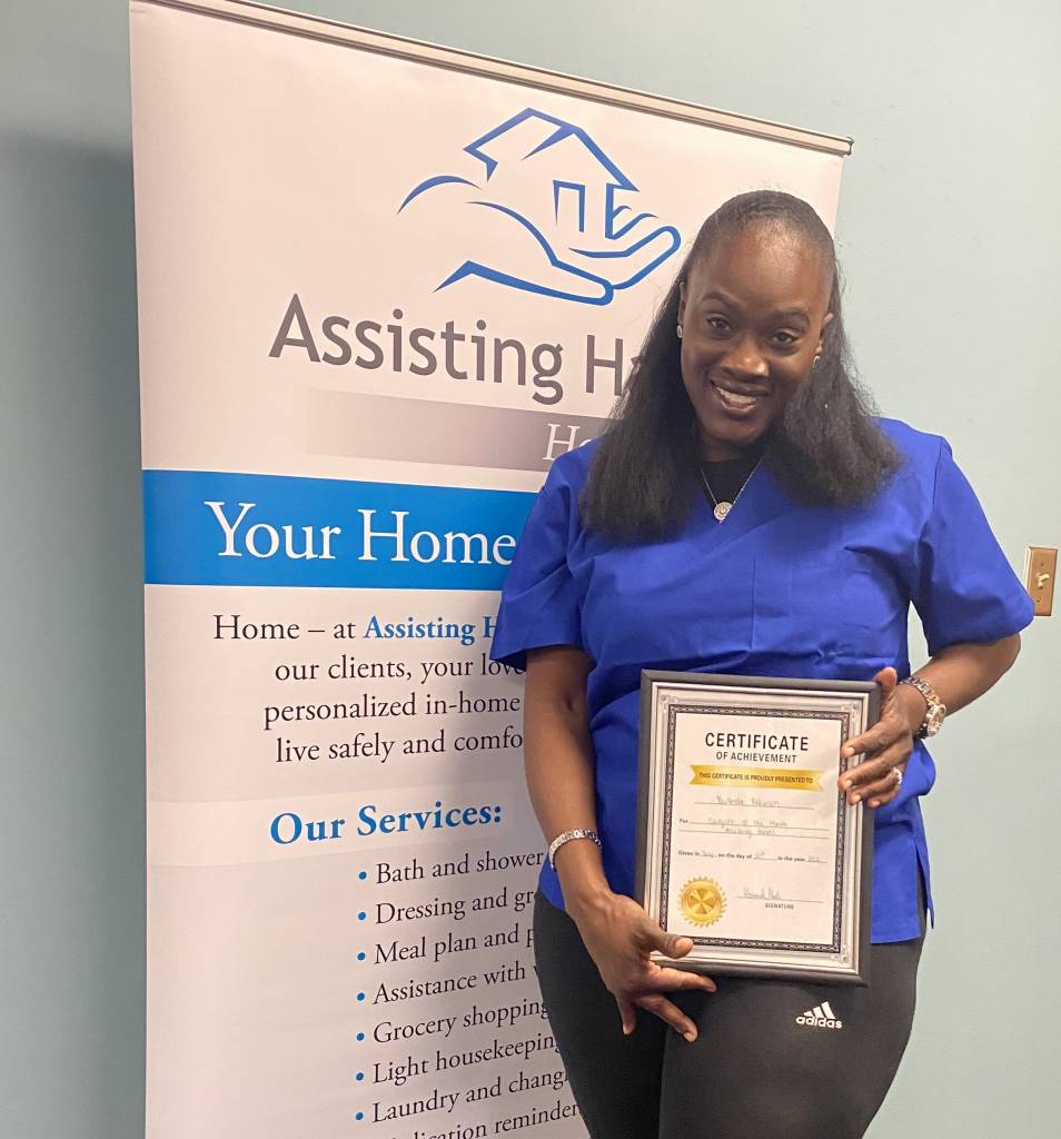 Youlanda Caregiver of the Month July 2022