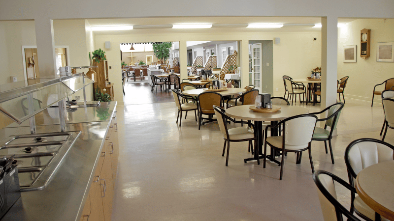 Assisting Living Dining Area for Seniors