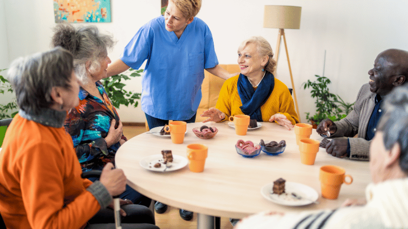 Seniors in Retirement Community